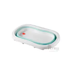GENERICO - Bañadera Infantil Plegable en Tono Verde Y+Ligas de Regalo