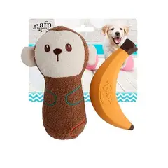 ALL FOR PAWS - Peluche para Perros - Juguete el mono feliz AFP