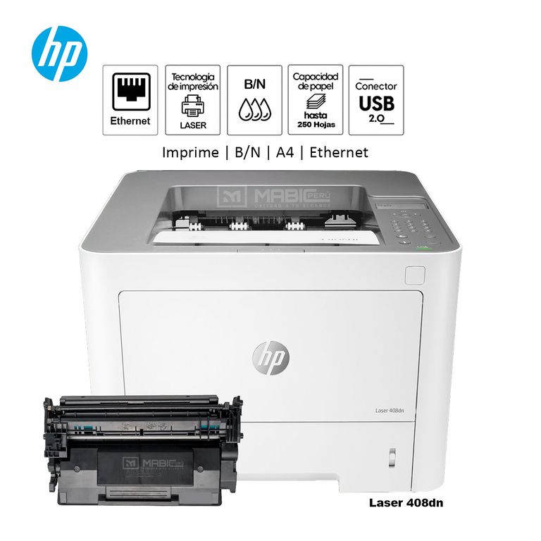 Impresora Monocromática Laser 408dn USB 20 Red