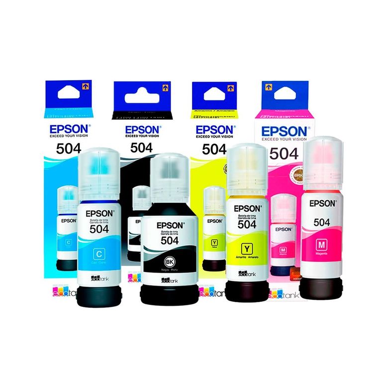 Tinta T504 Pack 4 Colores