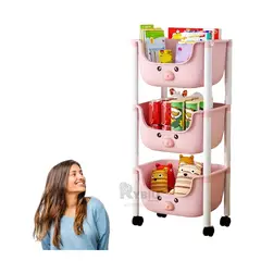 RYBIU IMPORT - Repisa Estetica de Chanchito Rosado Y+Envoltorio de Regalo