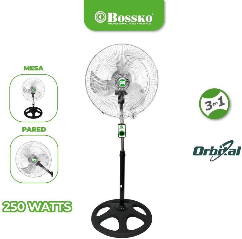 Ventilador Orbital 3 en 1 de 18" BK-8220VO Plateado