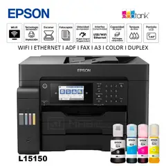 EPSON - Impresora Multifuncional L15150 A3 Duplex WIFI Red ADF FAX