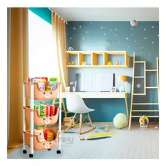 RYBIU IMPORT - Organizador Kawaii de Osito con 3 Niveles en Tono Marron
