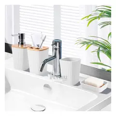 RYBIU IMPORT - Organizador para Baño Incluye 6 piezas Resistentes en Blanco