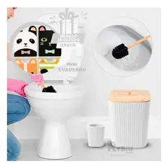 RYBIU IMPORT - Organizador Practico de Baño Color Blanco Y+Regalo Agendita