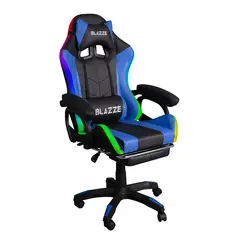 BLAZZE - Silla Gamer Rgb Ergonómica Buff - Azul