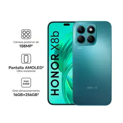 HONOR - Celular X8b 256GB+8GB 67 Libre Nuevo -Aquamarino