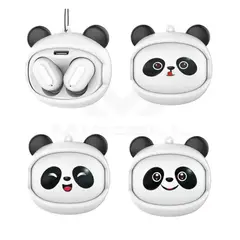 EWTTO - Audífonos Bluetooth Diseño PANDA Rostro Intercambiable