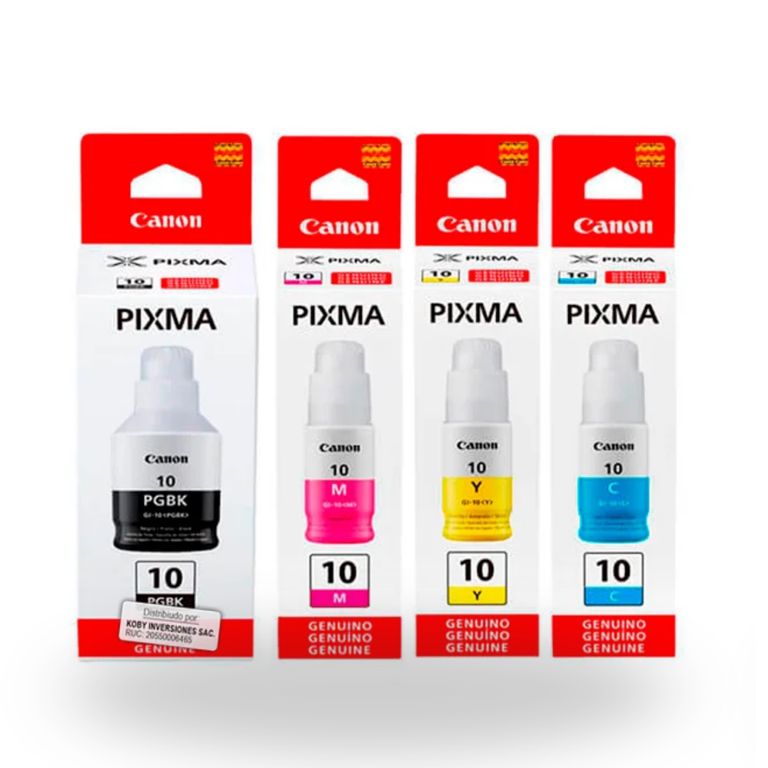 Kit de Tintas GI-10 Original - 4 Colores