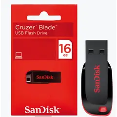 SANDISK - MEMORIA FLASH USB 2.0 16GB CRUZER BLADE BLACK