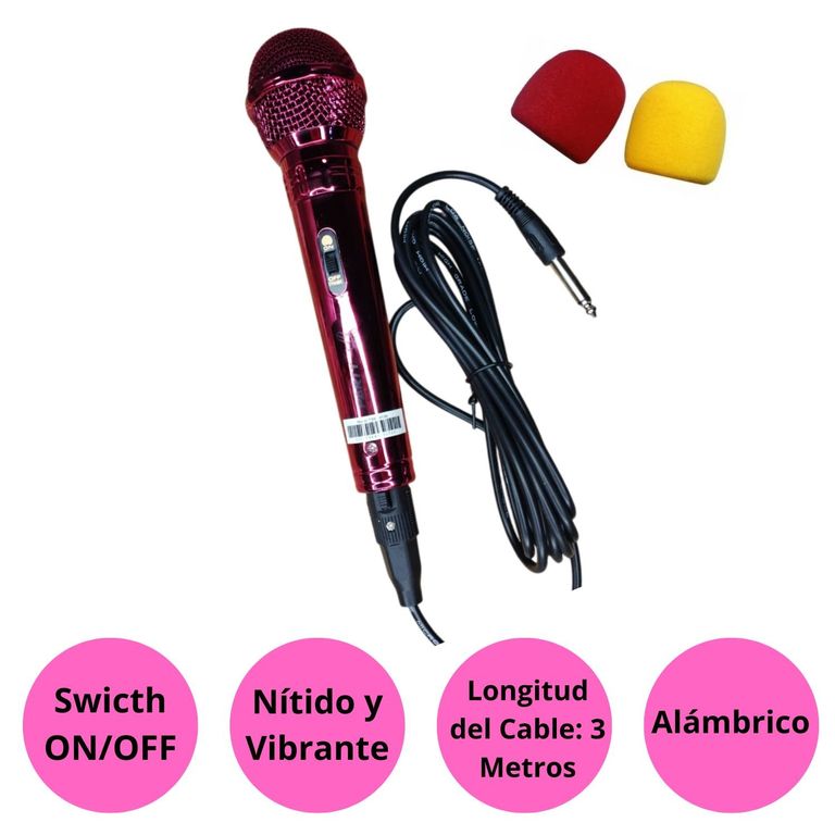 Micrófono alámbrico PARTY TRX M136 Fucsia