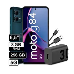 MOTOROLA - Celular Moto G84 8gb 256gb 5G Color Negro