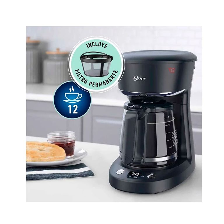 Cafetera OsterProgramable 12 tazas BVSTDCP12B