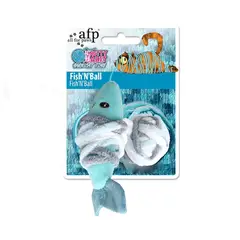 ALL FOR PAWS - Pelota con pescado push or pull AFP