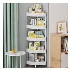 RYBIU IMPORT - Estante Resistente 5 Niveles Color Blanco Y+Regalo Stickers