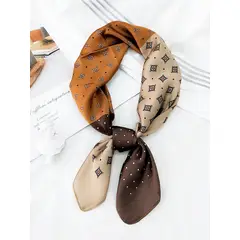 KAST PE - Pañoleta Bandana Pañuelo Coffee de 70x70cm