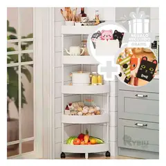 RYBIU IMPORT - Estante Angular y Funcional 5 Pisos Blanco Y+Regalo Agendita