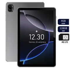 HYUNDAI - Tablet 4GB RAM 128GB SIM 4G LTE HYTAB PLUS 10LB4 - Gris Espacial