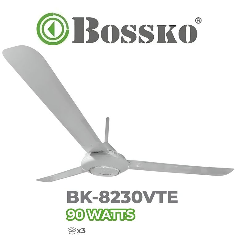 VENTILADOR DE TECHO BK-8230VTE PACK X3UND - BLANCO