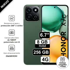 HONOR - Celular Libre X7c 8GB Ram +256GB -Verde Foresta