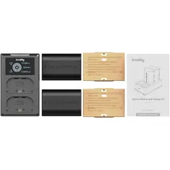 GENERICO - Kit de 2 baterías SmallRig LP-E6NH con cargador dual