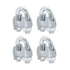 TRUPER - 4 Abrazaderas prensa cable 1.4 Fiero