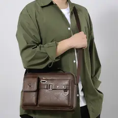 AURELA - Bolso Weixier™ de Cuero - Estilo ejecutivo y funcional para hombres