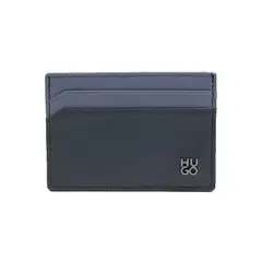 HUGO BOSS - Hugo - Tarjetero de piel con logo de temporada