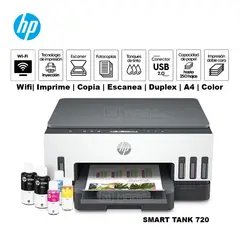 HP - Impresora Multifuncional Smart Tank 720 WIFI Duplex