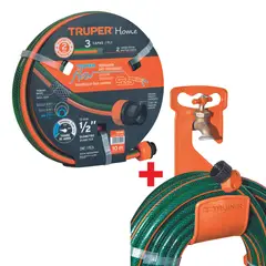 TRUPER - Kit Manguera 1/2" 10 Mts + Gancho ABS