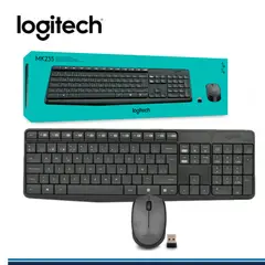 LOGITECH - Kit Teclado Mouse Inalámbrico MK235 Multimedia USB