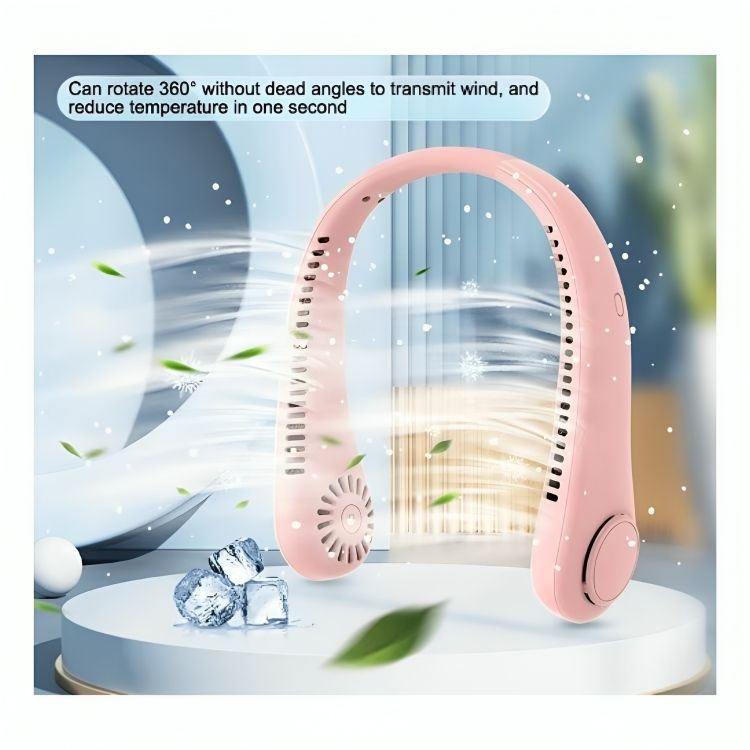 Mini Ventilador de Cuello Flexible de 3 Velocidades Recargable
