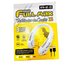 FULL MAX - Ventilador Personal Para El Cuello Portátil Recargable