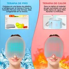 OEM - GORRO GEL ALIVIA MIGRAÑA DOLOR CABEZA FRÍO -CALOR ROSADO