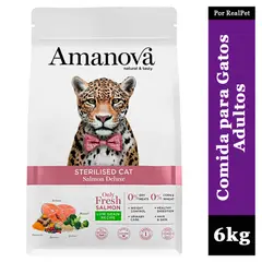 GENERICO - Comida para Gato Esterilizado Amanova Salmon Deluxe 6kg
