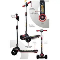 OXIEPRO - Scooter Elite oxie pro rojo negro