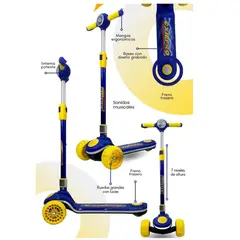 OXIEPRO - Scooter Elite oxie pro azul amarillo