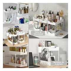 RYBIU IMPORT - Organizador Facil de Limpiar en Blanco Y+Regalo Stickers