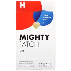 HERO COSMETICS - Duo de Parches Mighty Patch para el Acné 12 Unidades -