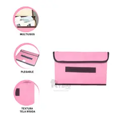 RYBIU IMPORT - Organizador Util en Rosado Y+Gift Stickers