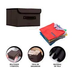 GENERICO - Caja Plegable para Viaje en Negro Y+Regalo Stickers