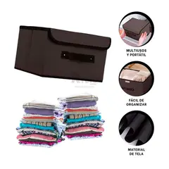 RYBIU IMPORT - Cesto Tipo Equipaje en Color Negro Y+Gift MiniAgenda