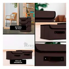 RYBIU IMPORT - Equipaje para Prendas en Color Negro Y+Banderitas Adhesivas