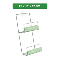 RYBIU IMPORT - Organizador de 2 Niveles para Carteras en Color Verde