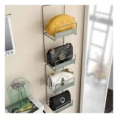 RYBIU IMPORT - Estante con Doble Nivel para Bolsos Verde Y+Regalo Stickers