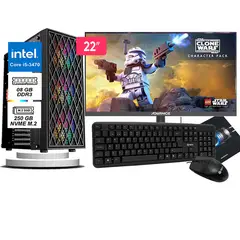 GENERICO - Computadora Pc Intel Core i5 3470 Monitor 22 fhd' RAM 8GB SSD 256GB