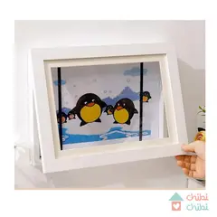 CHIBI CHIBI - Cuadro para trabajos A4 - BLANCO