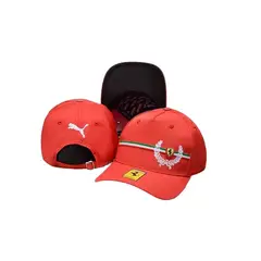 GENERICO - Gorra Ferrari Formula 1 Original Nueva Lecrerc F1 Laureles Rojo