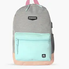 OCEANO - Mochila Sweet Plomo Celeste